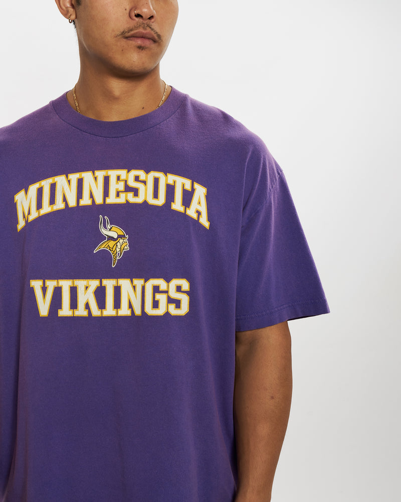 Vintage NFL Minnesota Vikings Tee <br>XL , The Real Deal , newtown, sydney, australia, thrift store, opshop, preloved, secondhand, sustainable, retro, antique, 70s, 80s, 90s, 2000s, 00s, fashion, clothing, streetwear, trendy, garment, style, boutique, store, shop, archive, sale, cheap, best, top