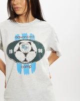 Vintage 1996 Adidas Soccer Tee <br>S , The Real Deal , newtown, sydney, australia, thrift store, opshop, preloved, secondhand, sustainable, retro, antique, 70s, 80s, 90s, 2000s, 00s, fashion, clothing, streetwear, trendy, garment, style, boutique, store, shop, archive, sale, cheap, best, top