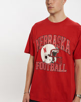 Vintage 90s NCAA Nebraska Huskers Tee <br>L , The Real Deal , newtown, sydney, australia, thrift store, opshop, preloved, secondhand, sustainable, retro, antique, 70s, 80s, 90s, 2000s, 00s, fashion, clothing, streetwear, trendy, garment, style, boutique, store, shop, archive, sale, cheap, best, top