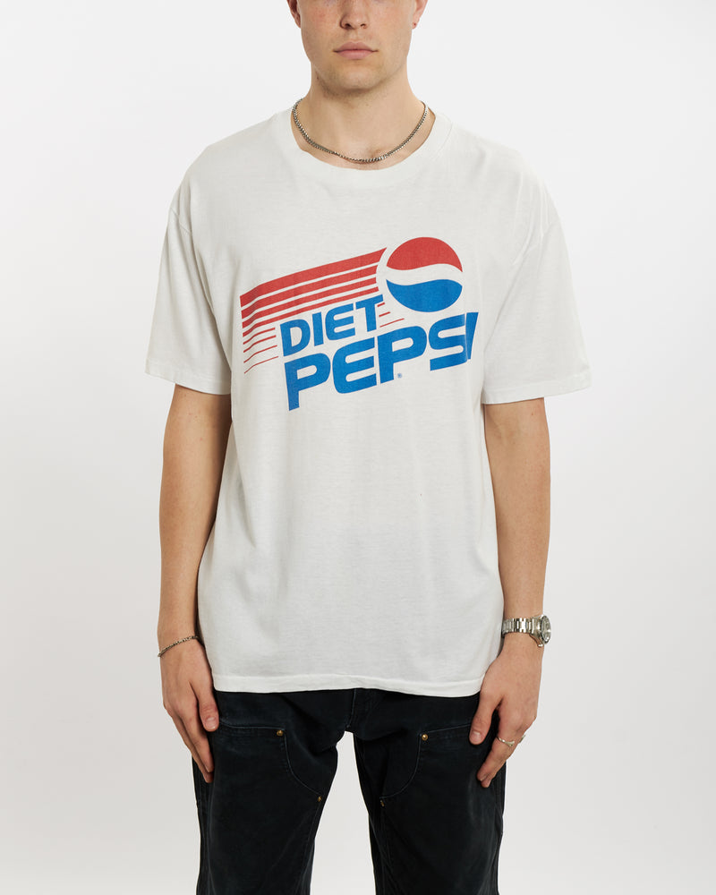 Vintage 80s Diet Pepsi Tee <br>L , The Real Deal , newtown, sydney, australia, thrift store, opshop, preloved, secondhand, sustainable, retro, antique, 70s, 80s, 90s, 2000s, 00s, fashion, clothing, streetwear, trendy, garment, style, boutique, store, shop, archive, sale, cheap, best, top