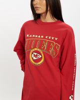 Vintage NFL Kansas City Chiefs Long Sleeve Tee <br>S , The Real Deal , newtown, sydney, australia, thrift store, opshop, preloved, secondhand, sustainable, retro, antique, 70s, 80s, 90s, 2000s, 00s, fashion, clothing, streetwear, trendy, garment, style, boutique, store, shop, archive, sale, cheap, best, top