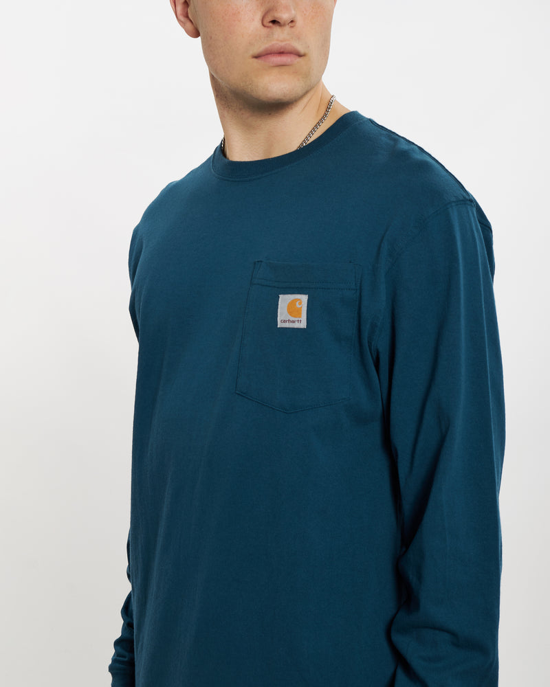 Vintage Carhartt Long Sleeve Pocket Tee <br>L , The Real Deal , newtown, sydney, australia, thrift store, opshop, preloved, secondhand, sustainable, retro, antique, 70s, 80s, 90s, 2000s, 00s, fashion, clothing, streetwear, trendy, garment, style, boutique, store, shop, archive, sale, cheap, best, top