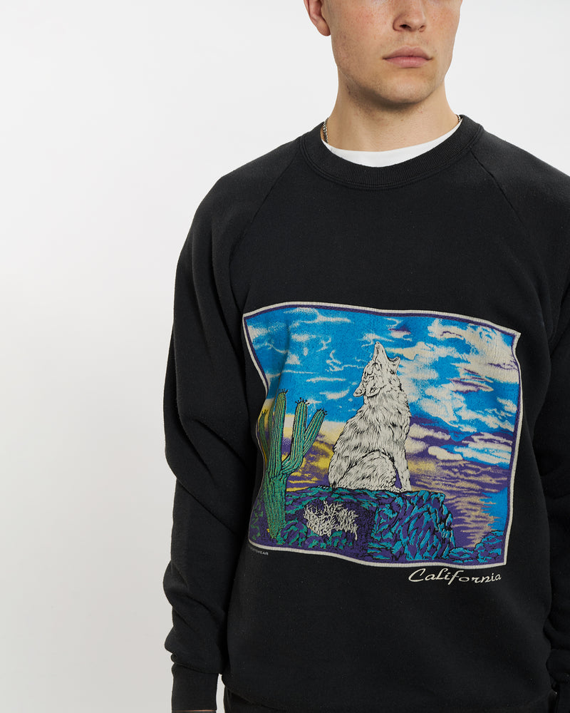 90s California Wildlife Sweatshirt <br>L
