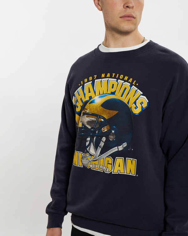 1997 University of Michigan Wolverines Sweatshirt <br>L