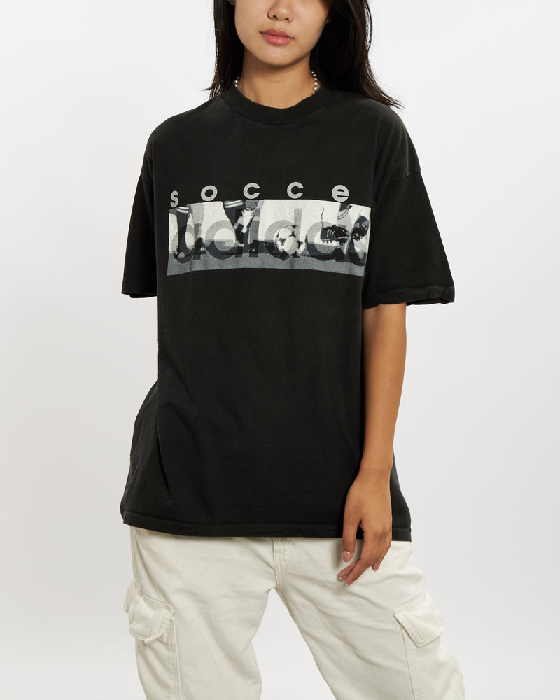 Vintage 90s Adidas Soccer Tee <br>M , The Real Deal , newtown, sydney, australia, thrift store, opshop, preloved, secondhand, sustainable, retro, antique, 70s, 80s, 90s, 2000s, 00s, fashion, clothing, streetwear, trendy, garment, style, boutique, store, shop, archive, sale, cheap, best, top