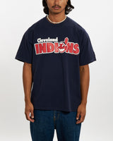 Vintage 1995 MLB Cleveland Indians Tee <br>L , The Real Deal , newtown, sydney, australia, thrift store, opshop, preloved, secondhand, sustainable, retro, antique, 70s, 80s, 90s, 2000s, 00s, fashion, clothing, streetwear, trendy, garment, style, boutique, store, shop, archive, sale, cheap, best, top