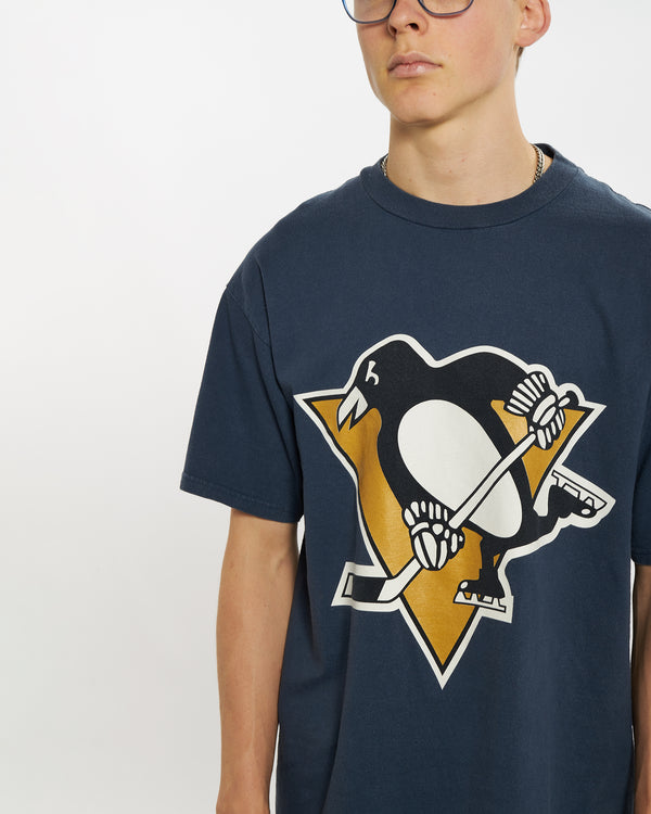 90s NHL Pittsburgh Penguins Tee <br>L