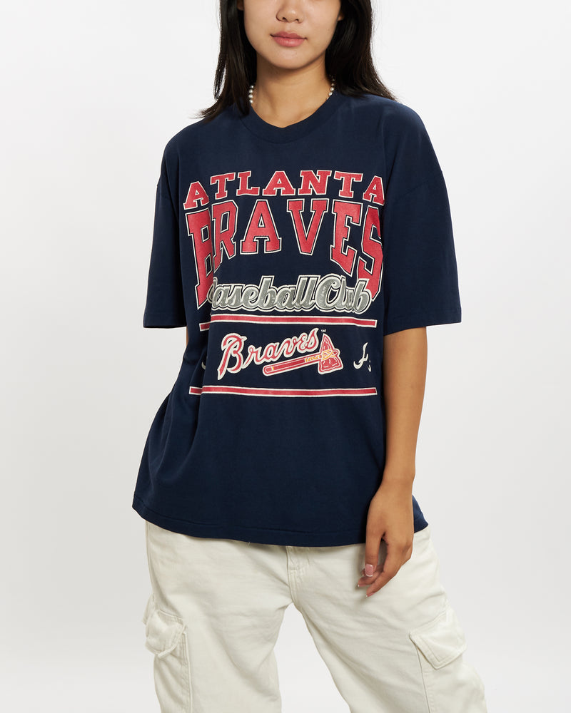 Vintage 80s MLB Atlanta Braves Tee <br>M , The Real Deal , newtown, sydney, australia, thrift store, opshop, preloved, secondhand, sustainable, retro, antique, 70s, 80s, 90s, 2000s, 00s, fashion, clothing, streetwear, trendy, garment, style, boutique, store, shop, archive, sale, cheap, best, top