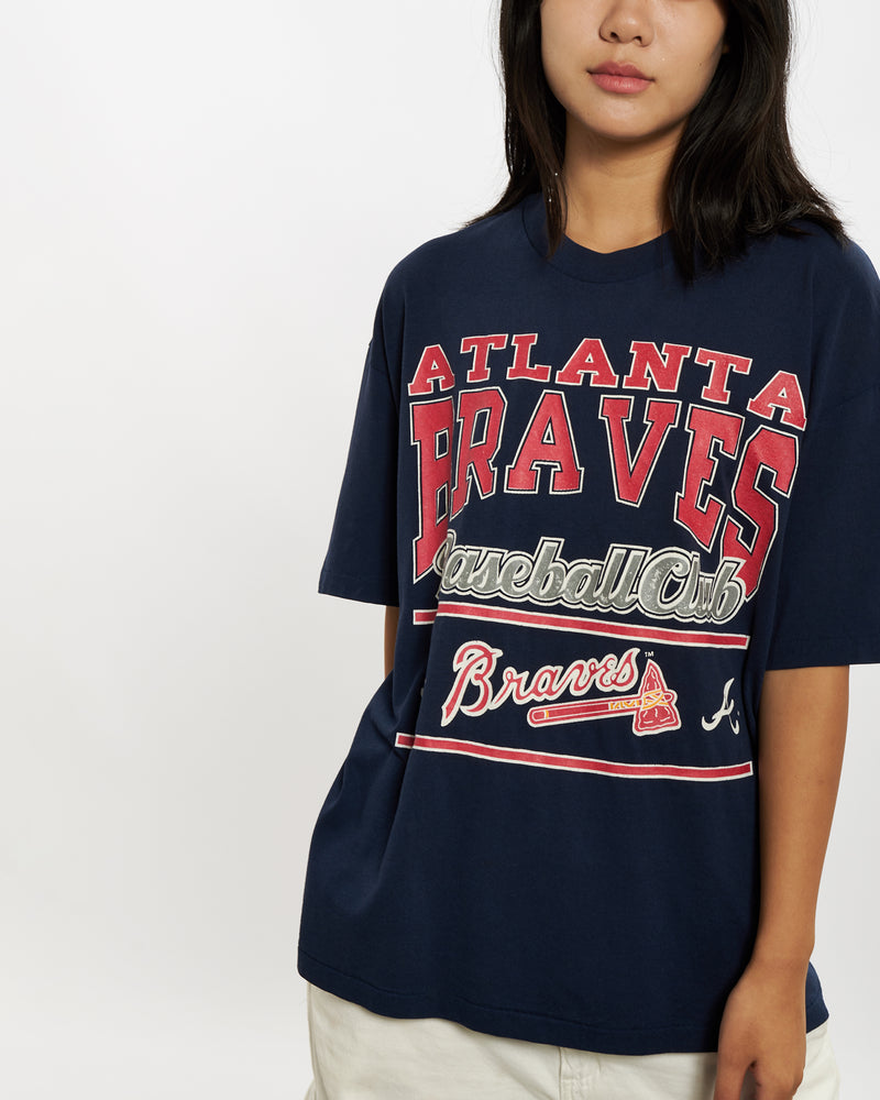 Vintage 80s MLB Atlanta Braves Tee <br>M , The Real Deal , newtown, sydney, australia, thrift store, opshop, preloved, secondhand, sustainable, retro, antique, 70s, 80s, 90s, 2000s, 00s, fashion, clothing, streetwear, trendy, garment, style, boutique, store, shop, archive, sale, cheap, best, top