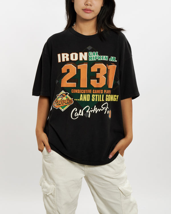 Vintage 1995 MLB Baltimore Orioles Tee <br>M , The Real Deal , newtown, sydney, australia, thrift store, opshop, preloved, secondhand, sustainable, retro, antique, 70s, 80s, 90s, 2000s, 00s, fashion, clothing, streetwear, trendy, garment, style, boutique, store, shop, archive, sale, cheap, best, top