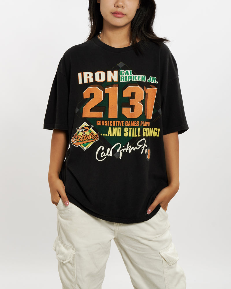 Vintage 1995 MLB Baltimore Orioles Tee <br>M , The Real Deal , newtown, sydney, australia, thrift store, opshop, preloved, secondhand, sustainable, retro, antique, 70s, 80s, 90s, 2000s, 00s, fashion, clothing, streetwear, trendy, garment, style, boutique, store, shop, archive, sale, cheap, best, top