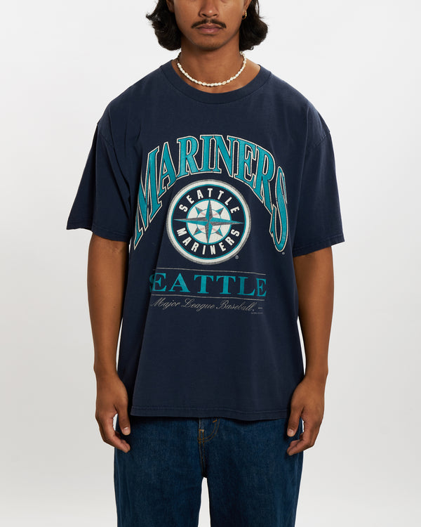 Vintage 1997 MLB Seattle Mariners Tee <br>L , The Real Deal , newtown, sydney, australia, thrift store, opshop, preloved, secondhand, sustainable, retro, antique, 70s, 80s, 90s, 2000s, 00s, fashion, clothing, streetwear, trendy, garment, style, boutique, store, shop, archive, sale, cheap, best, top