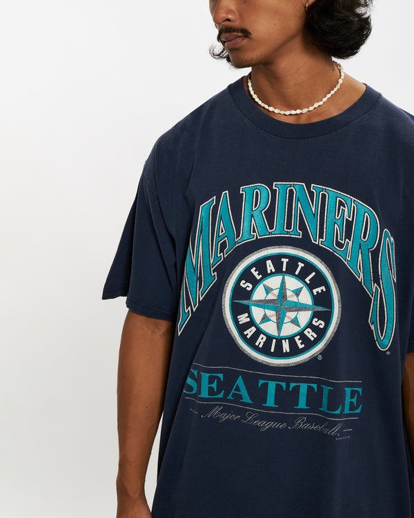 Vintage 1997 MLB Seattle Mariners Tee <br>L , The Real Deal , newtown, sydney, australia, thrift store, opshop, preloved, secondhand, sustainable, retro, antique, 70s, 80s, 90s, 2000s, 00s, fashion, clothing, streetwear, trendy, garment, style, boutique, store, shop, archive, sale, cheap, best, top
