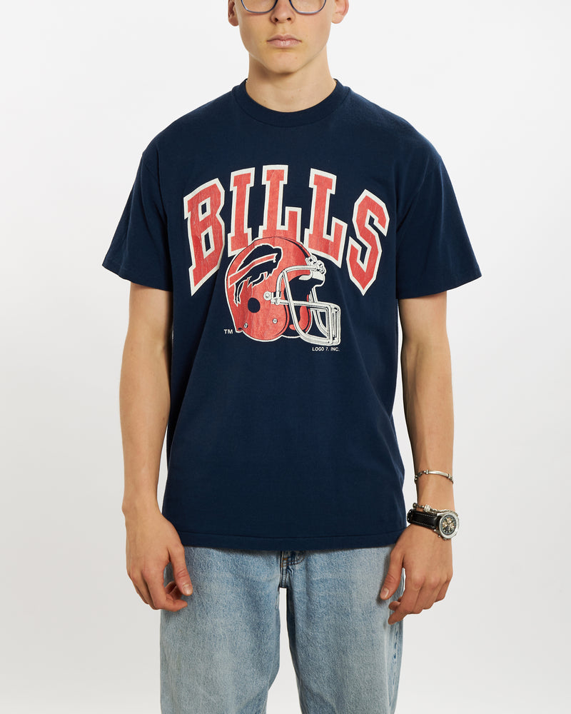 Vintage 80s NFL Buffalo Bills Tee <br>M , The Real Deal , newtown, sydney, australia, thrift store, opshop, preloved, secondhand, sustainable, retro, antique, 70s, 80s, 90s, 2000s, 00s, fashion, clothing, streetwear, trendy, garment, style, boutique, store, shop, archive, sale, cheap, best, top
