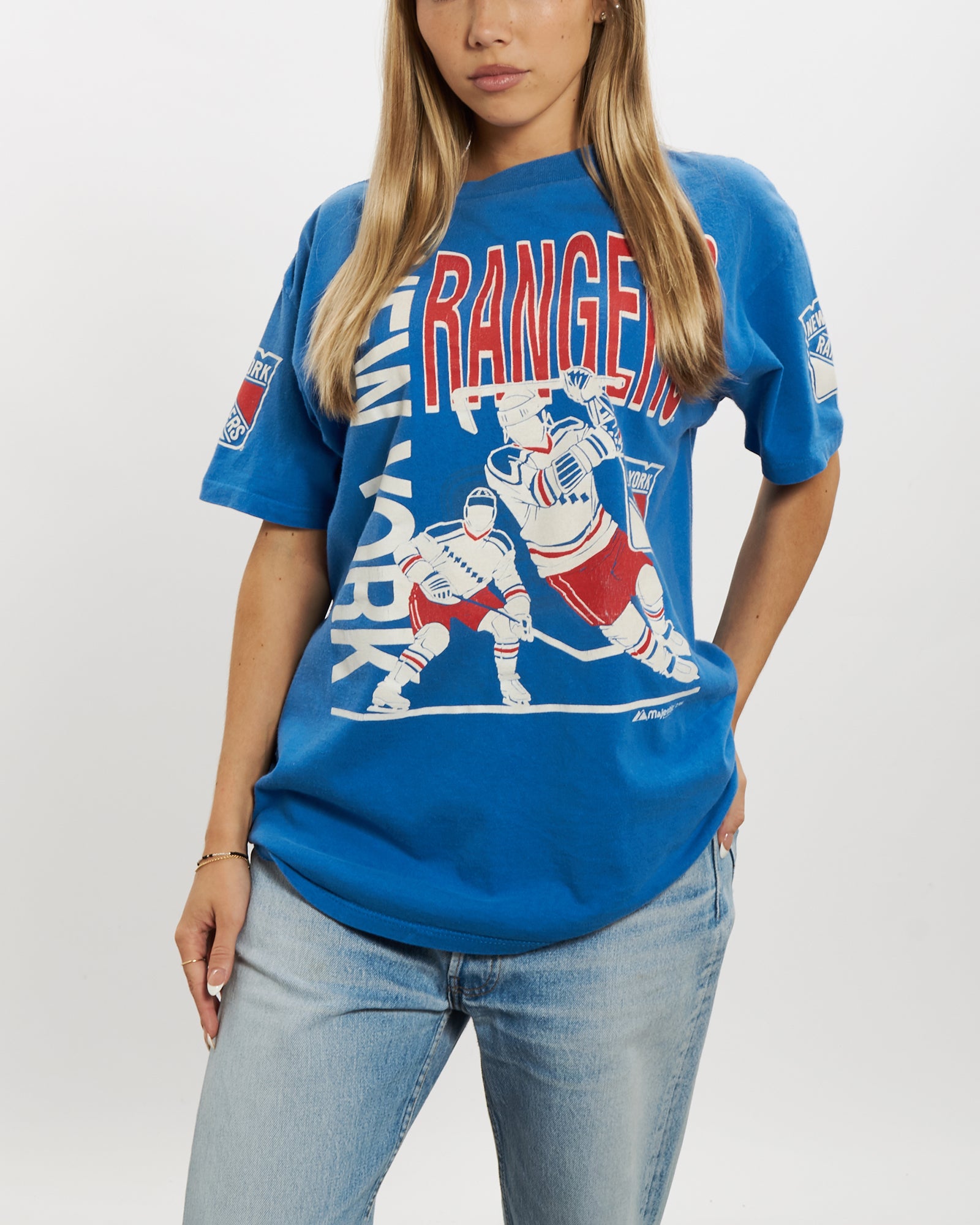 Vintage 90s NHL New York Rangers Tee M