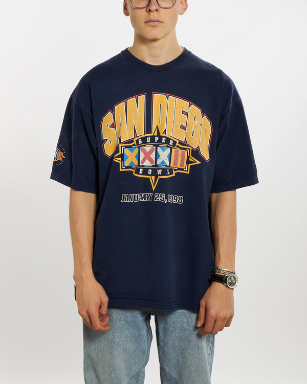 Vintage 1998 NFL San Diego Chargers Tee <br>L , The Real Deal , newtown, sydney, australia, thrift store, opshop, preloved, secondhand, sustainable, retro, antique, 70s, 80s, 90s, 2000s, 00s, fashion, clothing, streetwear, trendy, garment, style, boutique, store, shop, archive, sale, cheap, best, top
