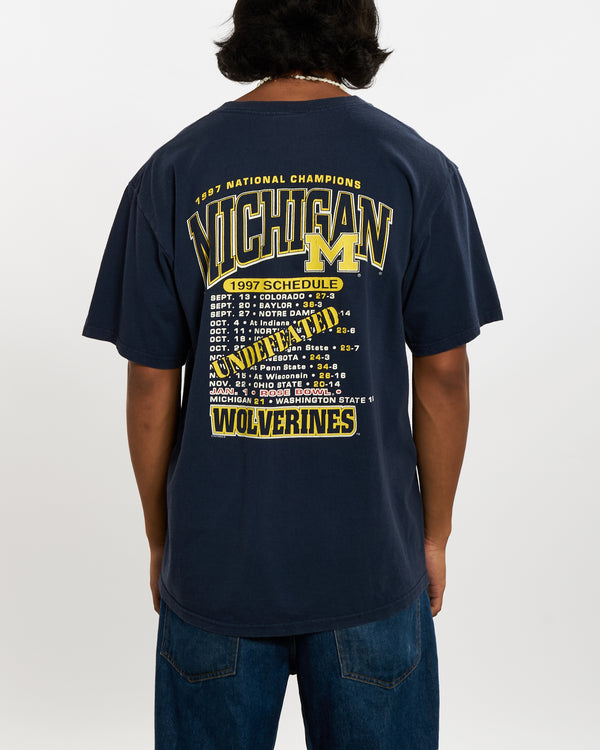 1997 NCAA University Of Michigan Wolverines Tee <br>L