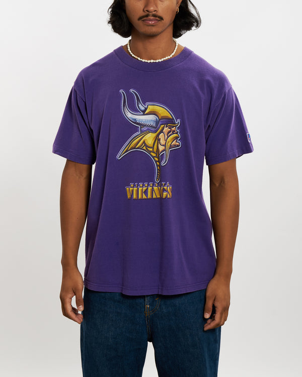 Vintage 90s NFL Minnesota Vikings Tee <br>L , The Real Deal , newtown, sydney, australia, thrift store, opshop, preloved, secondhand, sustainable, retro, antique, 70s, 80s, 90s, 2000s, 00s, fashion, clothing, streetwear, trendy, garment, style, boutique, store, shop, archive, sale, cheap, best, top