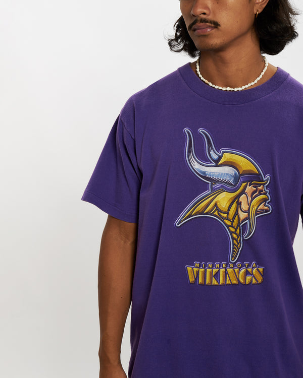 Vintage 90s NFL Minnesota Vikings Tee <br>L , The Real Deal , newtown, sydney, australia, thrift store, opshop, preloved, secondhand, sustainable, retro, antique, 70s, 80s, 90s, 2000s, 00s, fashion, clothing, streetwear, trendy, garment, style, boutique, store, shop, archive, sale, cheap, best, top