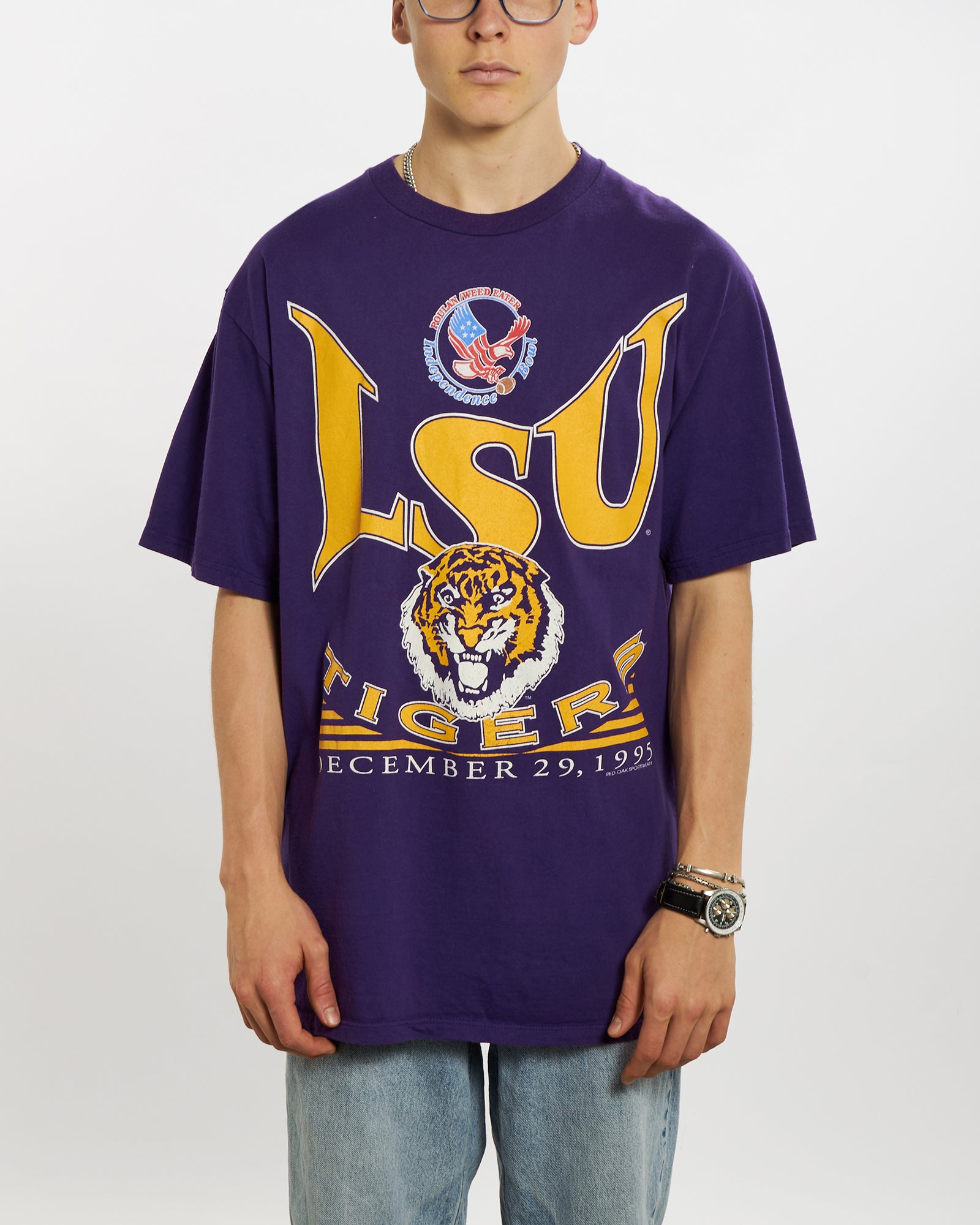 Vintage 1995 NCAA Lsu Tigers Tea XL