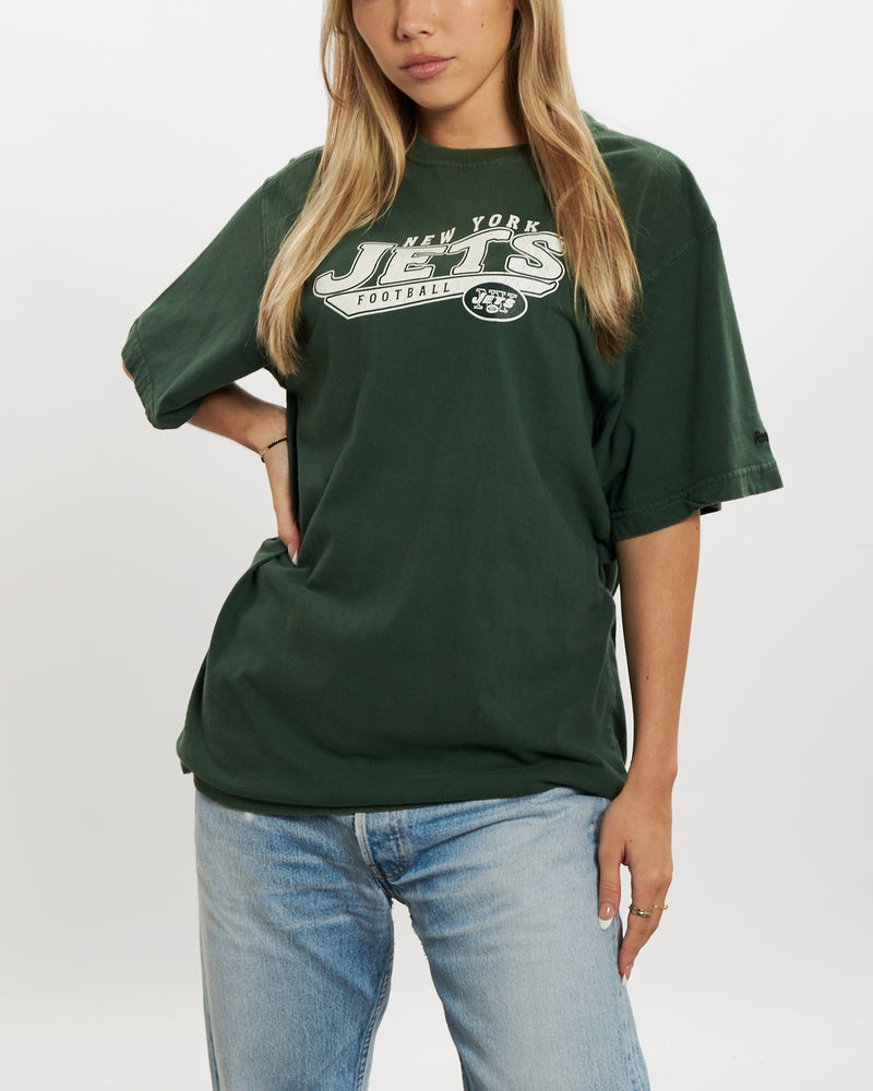 Vintage Reebok NFL New York Jets Tee <br>M , The Real Deal , newtown, sydney, australia, thrift store, opshop, preloved, secondhand, sustainable, retro, antique, 70s, 80s, 90s, 2000s, 00s, fashion, clothing, streetwear, trendy, garment, style, boutique, store, shop, archive, sale, cheap, best, top