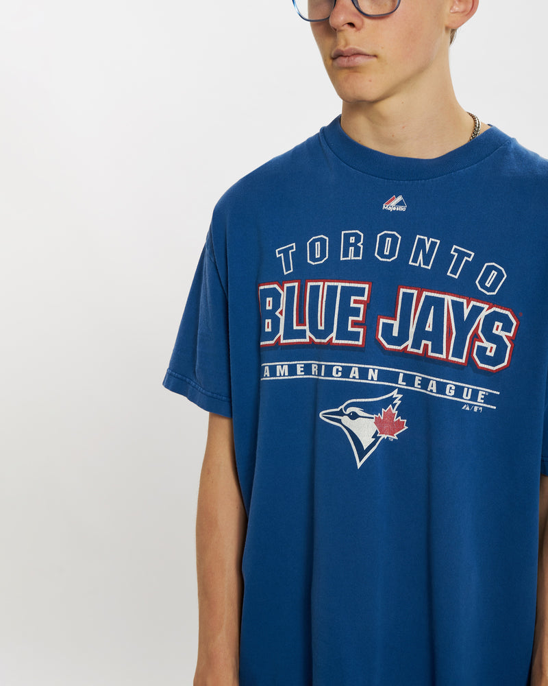 Vintage MLB Toronto Blue Jays Tee <br>L , The Real Deal , newtown, sydney, australia, thrift store, opshop, preloved, secondhand, sustainable, retro, antique, 70s, 80s, 90s, 2000s, 00s, fashion, clothing, streetwear, trendy, garment, style, boutique, store, shop, archive, sale, cheap, best, top