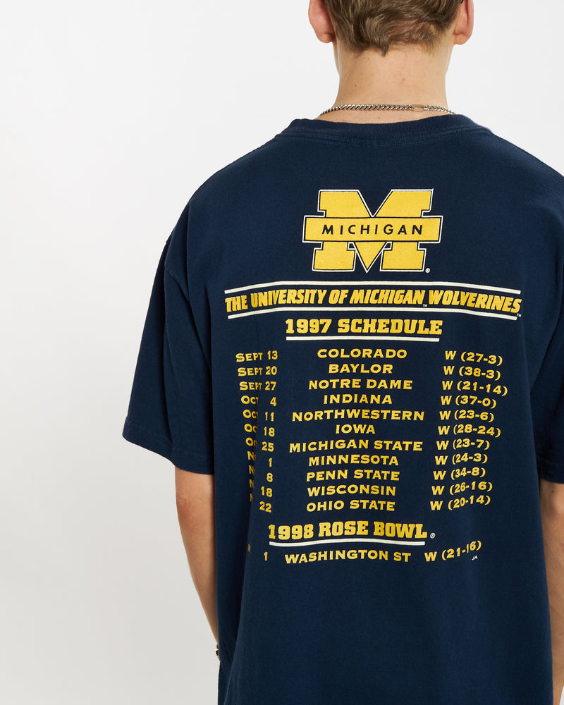 1997 NCAA University Of Michigan Wolverines Tee <br>L