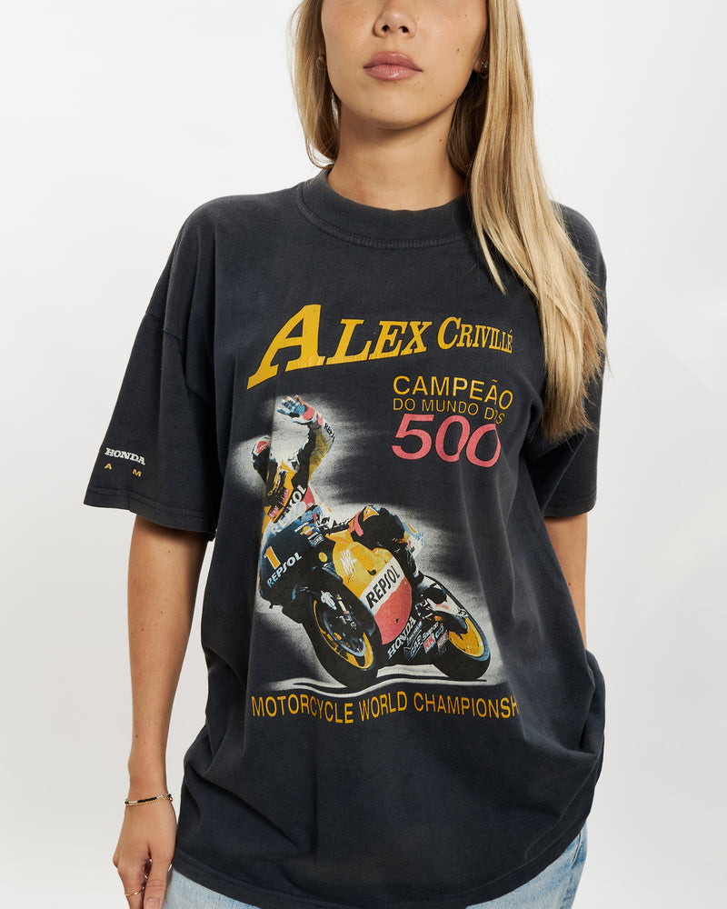 Vintage 90s Motorcycle World Championship Tee <br>M , The Real Deal , newtown, sydney, australia, thrift store, opshop, preloved, secondhand, sustainable, retro, antique, 70s, 80s, 90s, 2000s, 00s, fashion, clothing, streetwear, trendy, garment, style, boutique, store, shop, archive, sale, cheap, best, top