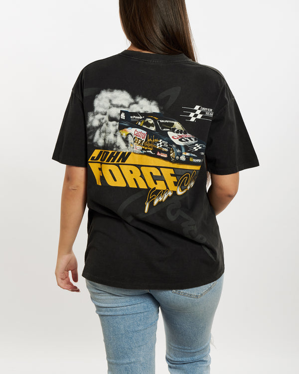 90s John Force Fan Club Racing Tee <br>M