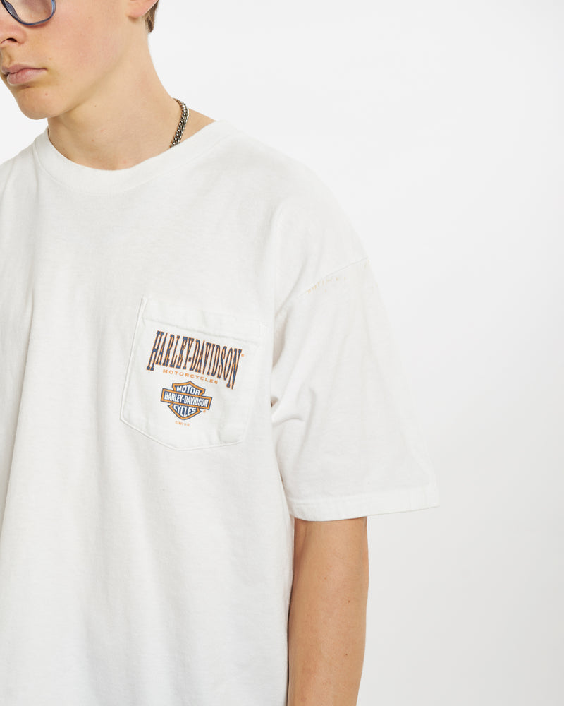 Vintage 1997 Harley Davidson Tee <br>L , The Real Deal , newtown, sydney, australia, thrift store, opshop, preloved, secondhand, sustainable, retro, antique, 70s, 80s, 90s, 2000s, 00s, fashion, clothing, streetwear, trendy, garment, style, boutique, store, shop, archive, sale, cheap, best, top