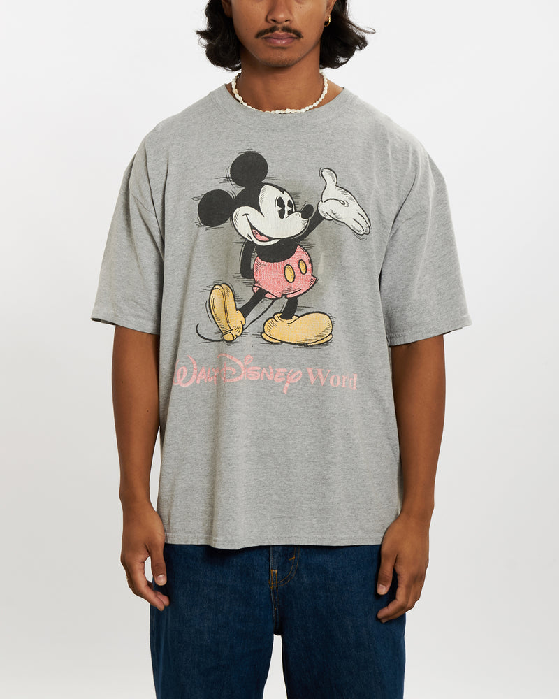 Vintage 90s Walt Disney World Mickey Mouse Tee <br>L , The Real Deal , newtown, sydney, australia, thrift store, opshop, preloved, secondhand, sustainable, retro, antique, 70s, 80s, 90s, 2000s, 00s, fashion, clothing, streetwear, trendy, garment, style, boutique, store, shop, archive, sale, cheap, best, top