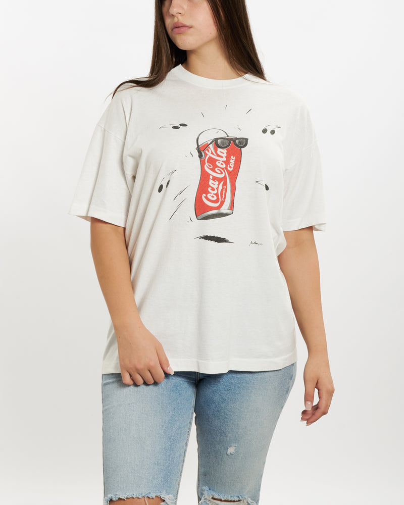 Vintage 80s Coca Cola Tee <br>M , The Real Deal , newtown, sydney, australia, thrift store, opshop, preloved, secondhand, sustainable, retro, antique, 70s, 80s, 90s, 2000s, 00s, fashion, clothing, streetwear, trendy, garment, style, boutique, store, shop, archive, sale, cheap, best, top