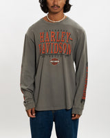 Vintage Harley Davidson Long Sleeve Tee <br>L , The Real Deal , newtown, sydney, australia, thrift store, opshop, preloved, secondhand, sustainable, retro, antique, 70s, 80s, 90s, 2000s, 00s, fashion, clothing, streetwear, trendy, garment, style, boutique, store, shop, archive, sale, cheap, best, top