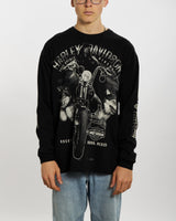 Vintage Harley Davidson Long Sleeve Tee <br>L , The Real Deal , newtown, sydney, australia, thrift store, opshop, preloved, secondhand, sustainable, retro, antique, 70s, 80s, 90s, 2000s, 00s, fashion, clothing, streetwear, trendy, garment, style, boutique, store, shop, archive, sale, cheap, best, top