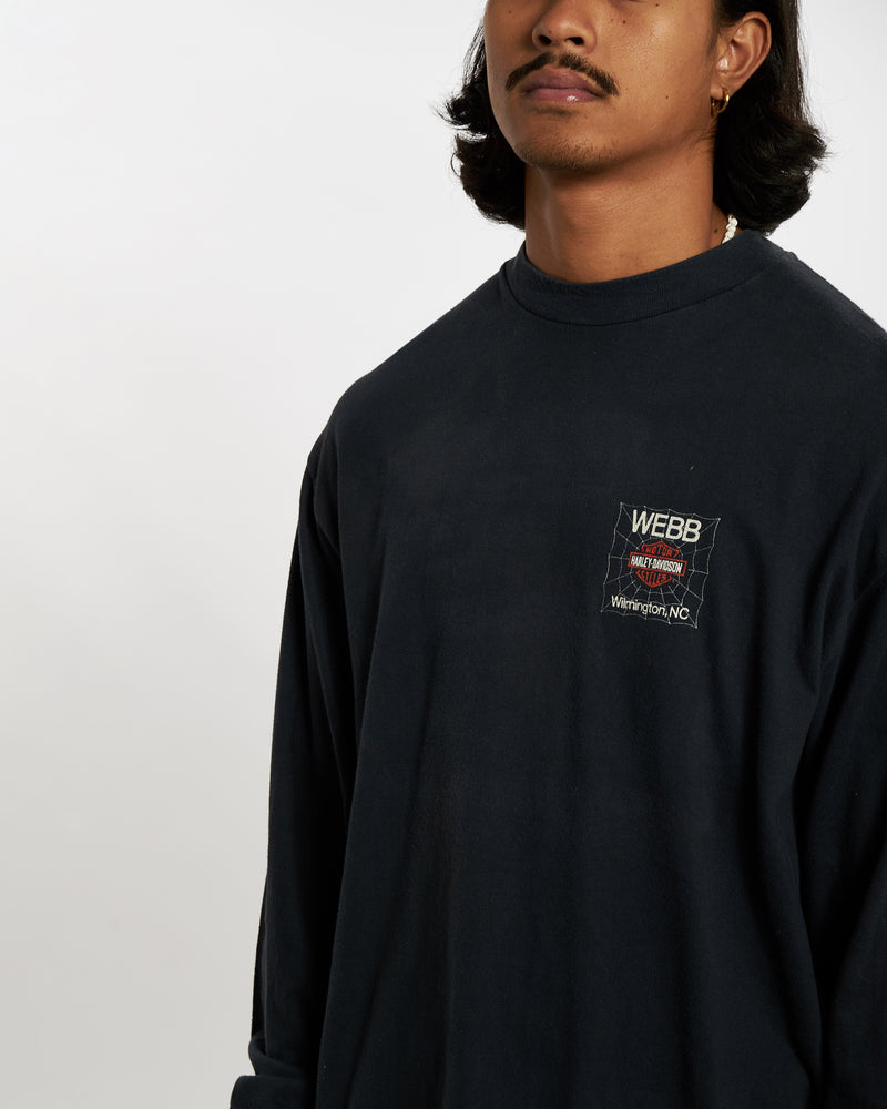 90s Harley Davidson Long Sleeve Tee <br>L