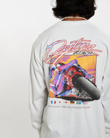 Vintage 1997 Daytona Beach Racing Long Sleeve Tee <br>L , The Real Deal , newtown, sydney, australia, thrift store, opshop, preloved, secondhand, sustainable, retro, antique, 70s, 80s, 90s, 2000s, 00s, fashion, clothing, streetwear, trendy, garment, style, boutique, store, shop, archive, sale, cheap, best, top
