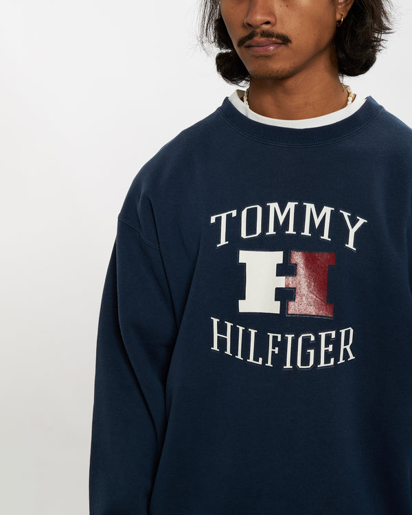 90s Tommy Hilfiger Sweatshirt <br>L