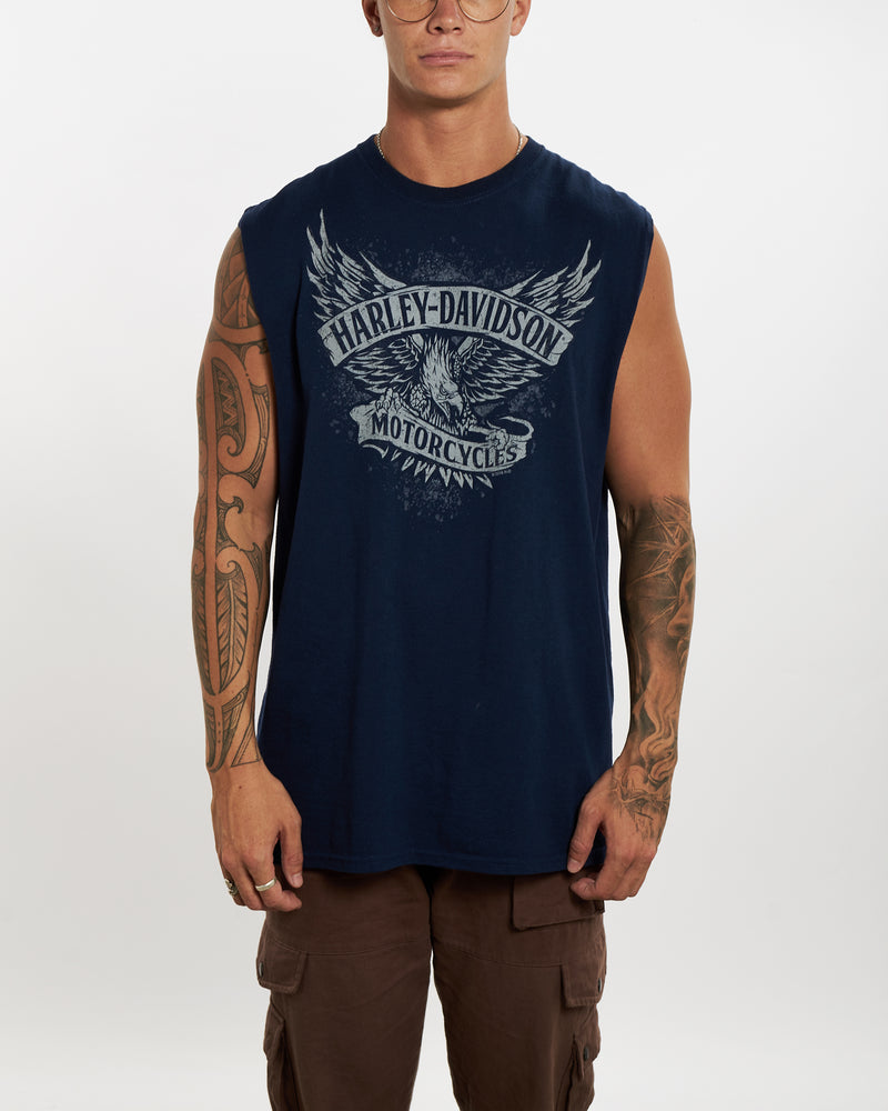 Vintage Harley Davidson Tank <br>XL , The Real Deal , newtown, sydney, australia, thrift store, opshop, preloved, secondhand, sustainable, retro, antique, 70s, 80s, 90s, 2000s, 00s, fashion, clothing, streetwear, trendy, garment, style, boutique, store, shop, archive, sale, cheap, best, top