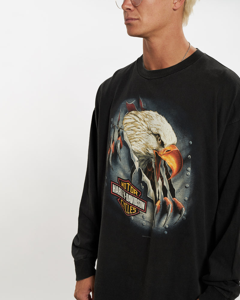 Vintage 1994 Harley Davidson Long Sleeve Tee <br>XL , The Real Deal , newtown, sydney, australia, thrift store, opshop, preloved, secondhand, sustainable, retro, antique, 70s, 80s, 90s, 2000s, 00s, fashion, clothing, streetwear, trendy, garment, style, boutique, store, shop, archive, sale, cheap, best, top