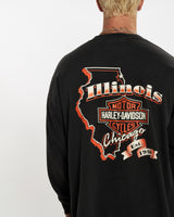 Vintage 1994 Harley Davidson Long Sleeve Tee <br>XL , The Real Deal , newtown, sydney, australia, thrift store, opshop, preloved, secondhand, sustainable, retro, antique, 70s, 80s, 90s, 2000s, 00s, fashion, clothing, streetwear, trendy, garment, style, boutique, store, shop, archive, sale, cheap, best, top