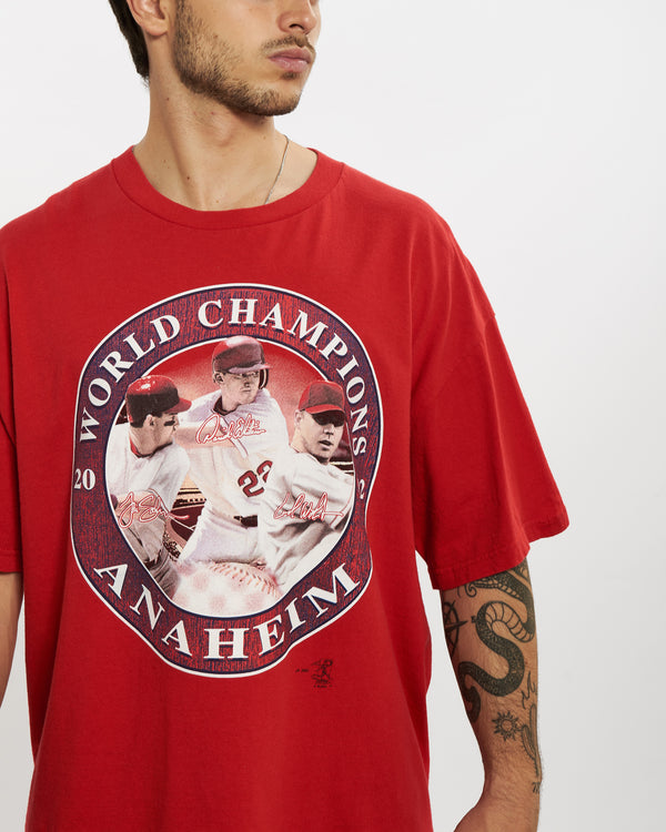 Vintage MLB Anaheim World Champions Tee <br>L