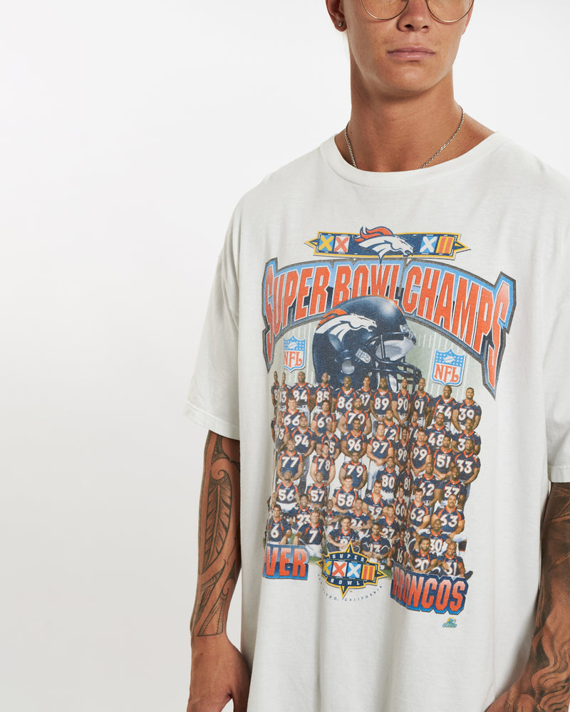 Vintage 90s NFL Denver Broncos Tee <br>XL , The Real Deal , newtown, sydney, australia, thrift store, opshop, preloved, secondhand, sustainable, retro, antique, 70s, 80s, 90s, 2000s, 00s, fashion, clothing, streetwear, trendy, garment, style, boutique, store, shop, archive, sale, cheap, best, top
