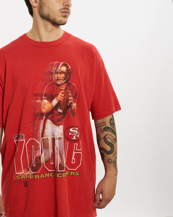 Vintage 1995 NFL San Francisco 49ers Tee <br>XL , The Real Deal , newtown, sydney, australia, thrift store, opshop, preloved, secondhand, sustainable, retro, antique, 70s, 80s, 90s, 2000s, 00s, fashion, clothing, streetwear, trendy, garment, style, boutique, store, shop, archive, sale, cheap, best, top