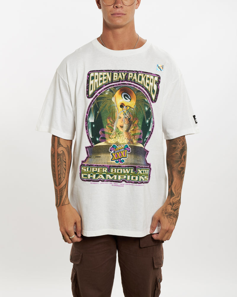 Vintage 1997 NFL Green Bay Packers Tee <br>XL , The Real Deal , newtown, sydney, australia, thrift store, opshop, preloved, secondhand, sustainable, retro, antique, 70s, 80s, 90s, 2000s, 00s, fashion, clothing, streetwear, trendy, garment, style, boutique, store, shop, archive, sale, cheap, best, top