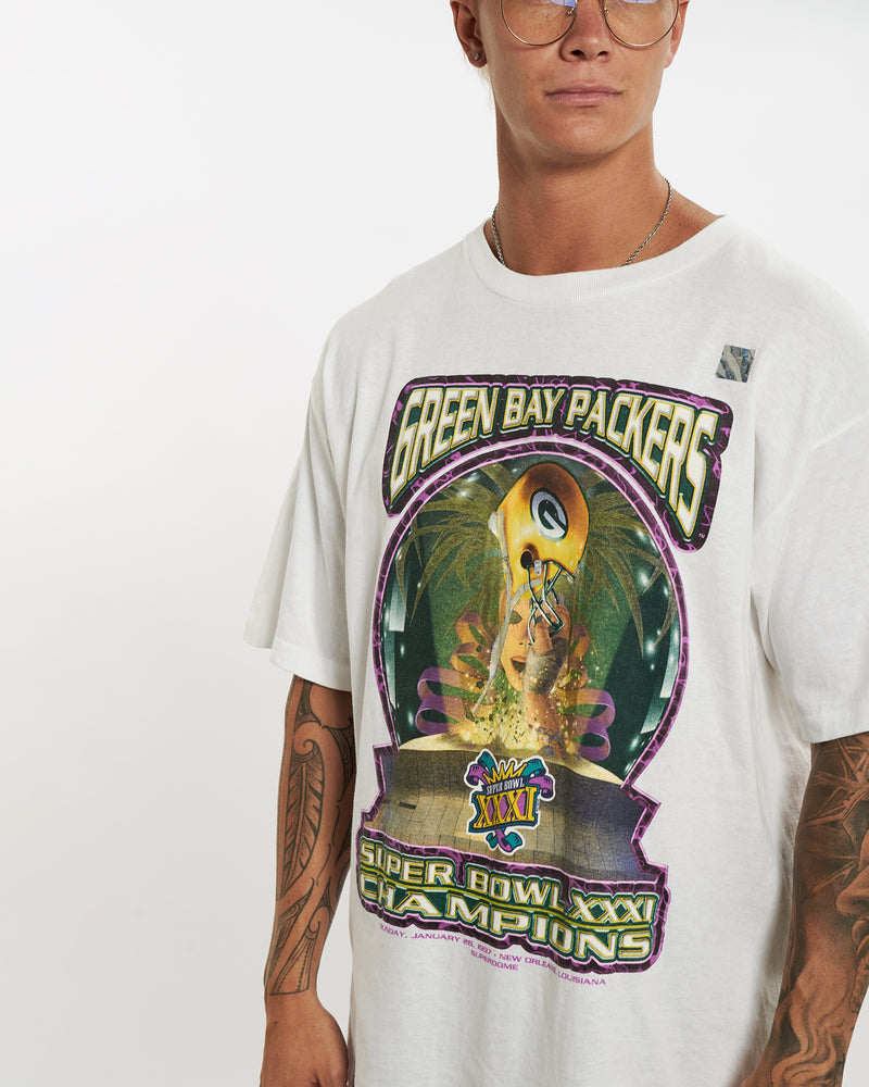 Vintage 1997 NFL Green Bay Packers Tee <br>XL , The Real Deal , newtown, sydney, australia, thrift store, opshop, preloved, secondhand, sustainable, retro, antique, 70s, 80s, 90s, 2000s, 00s, fashion, clothing, streetwear, trendy, garment, style, boutique, store, shop, archive, sale, cheap, best, top