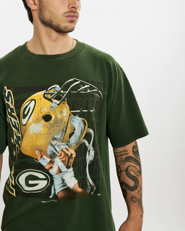 Vintage 1995 NFL Green Bay Packers Tee <br>L , The Real Deal , newtown, sydney, australia, thrift store, opshop, preloved, secondhand, sustainable, retro, antique, 70s, 80s, 90s, 2000s, 00s, fashion, clothing, streetwear, trendy, garment, style, boutique, store, shop, archive, sale, cheap, best, top
