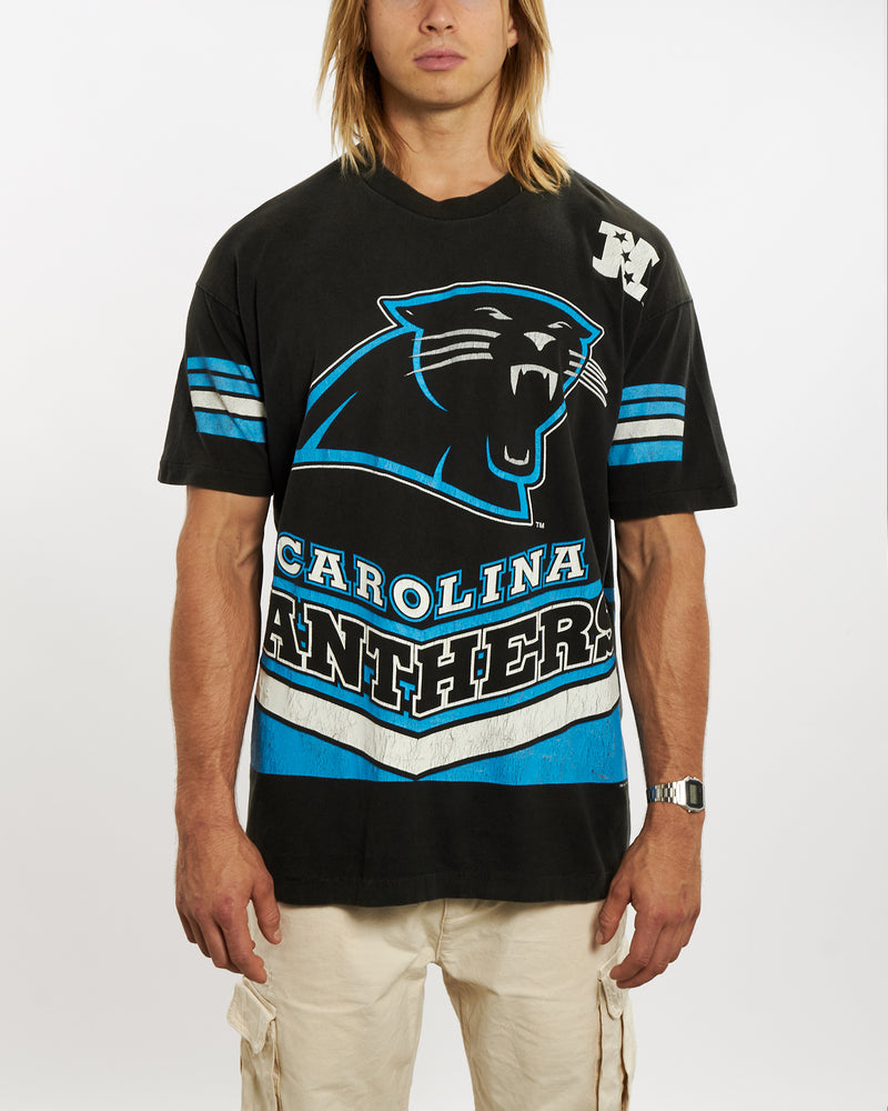 Vintage 1995 NFL Carolina Panthers Tee <br>XL , The Real Deal , newtown, sydney, australia, thrift store, opshop, preloved, secondhand, sustainable, retro, antique, 70s, 80s, 90s, 2000s, 00s, fashion, clothing, streetwear, trendy, garment, style, boutique, store, shop, archive, sale, cheap, best, top