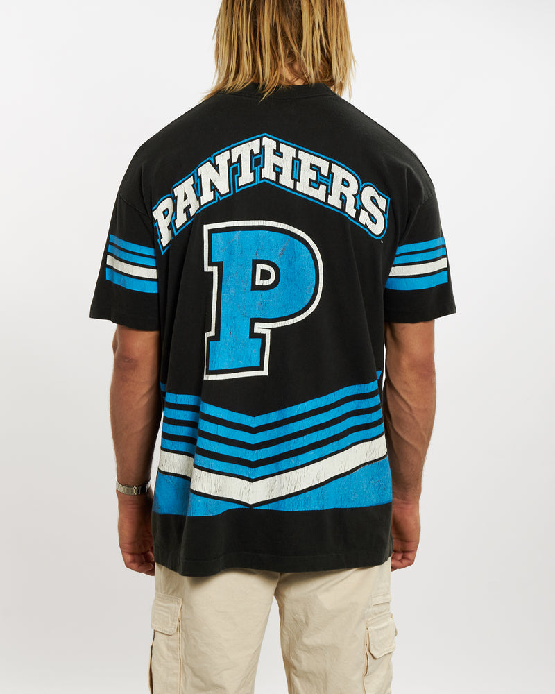Vintage 1995 NFL Carolina Panthers Tee <br>XL , The Real Deal , newtown, sydney, australia, thrift store, opshop, preloved, secondhand, sustainable, retro, antique, 70s, 80s, 90s, 2000s, 00s, fashion, clothing, streetwear, trendy, garment, style, boutique, store, shop, archive, sale, cheap, best, top