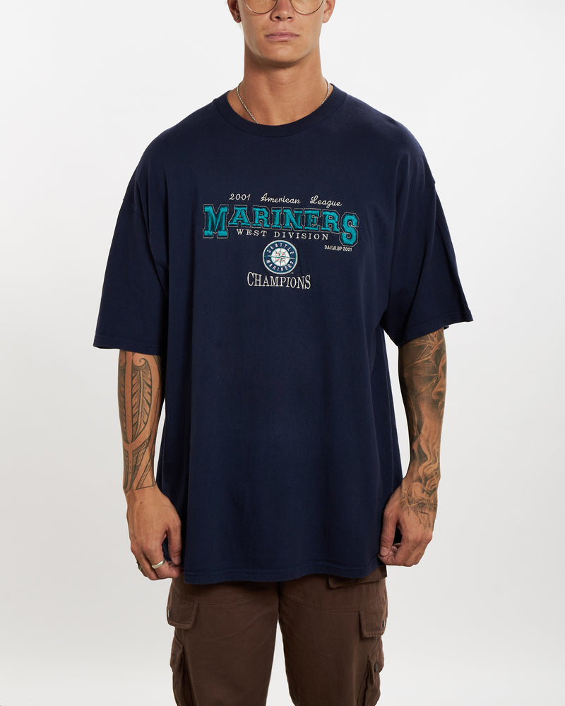 Vintage MLB Seattle Mariners Tee <br>XL , The Real Deal , newtown, sydney, australia, thrift store, opshop, preloved, secondhand, sustainable, retro, antique, 70s, 80s, 90s, 2000s, 00s, fashion, clothing, streetwear, trendy, garment, style, boutique, store, shop, archive, sale, cheap, best, top