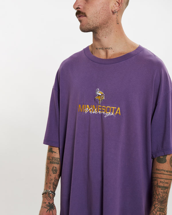 Vintage 90s NFL Minnesota Vikings Tee <br>L , The Real Deal , newtown, sydney, australia, thrift store, opshop, preloved, secondhand, sustainable, retro, antique, 70s, 80s, 90s, 2000s, 00s, fashion, clothing, streetwear, trendy, garment, style, boutique, store, shop, archive, sale, cheap, best, top